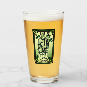St. Patrick's Greetings (Erin Go Braugh) Glass