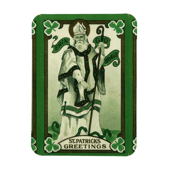 St. Patrick's Greetings (Erin Go Braugh) Magnet (Vertical)