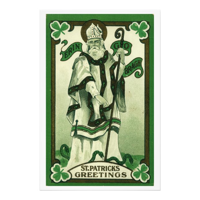 St. Patrick's Greetings (Erin Go Braugh) Photo Print (Front)