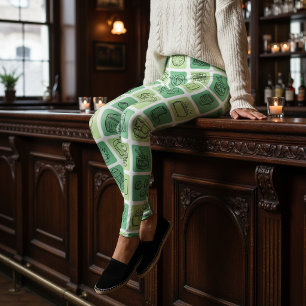 St. Patrick's Hand Drawn Icons ID635 Leggings