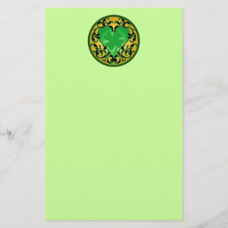 St. Patrick's Heart Lucky Charm Stationery