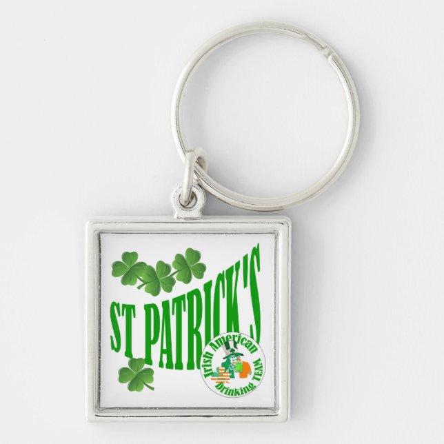 St patrick's Irish American Key Ring (Front)