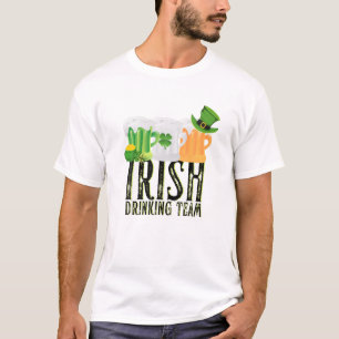 St Patrick's Irish Beer Drinking Team Ireland Flag T-Shirt