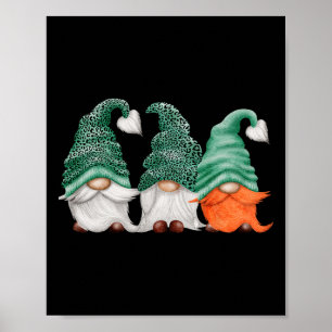 St Patricks Irish Ireland Gnome  Poster