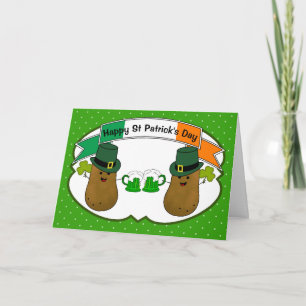 St Patrick's Irish Potato Personalised Card