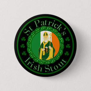 St. Patrick's Irish Stout 6 Cm Round Badge
