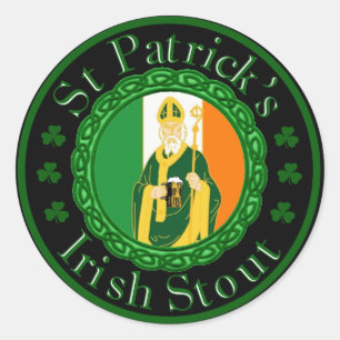 St. Patrick's Irish Stout Classic Round Sticker