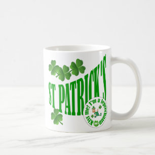 St Patrick's, kiss me i'm a leprechaun Coffee Mug