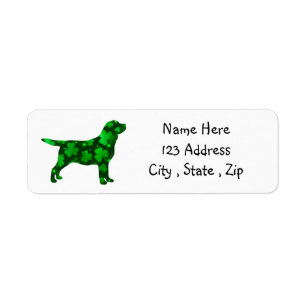 St.Patrick's Labrador - Black Lab Return Address Label