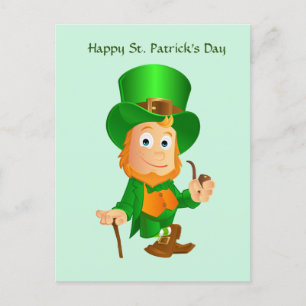 St. Patrick's Leprechaun Holiday Postcard