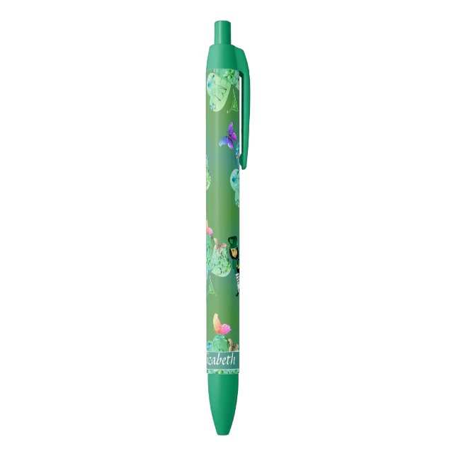 St. Patrick's Leprechaun Shamrock Pen (Bottom (Vertical))