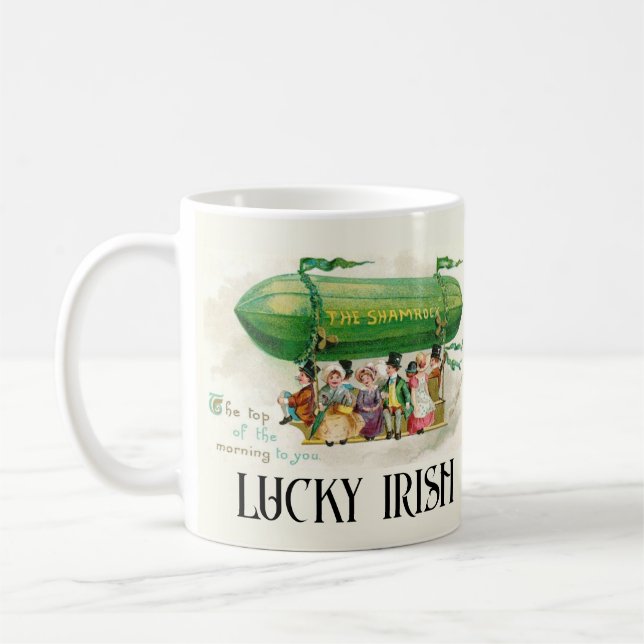 St Patrick's Lucky Irish Top of the Morning to You Coffee Mug (Left)