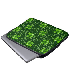 St. Patrick's Lucky Shamrocks electronics sleeve