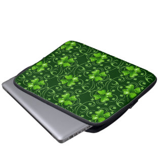 St. Patrick's Lucky Shamrocks electronics sleeve