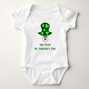St. Patrick's Mushroom Baby Bodysuit