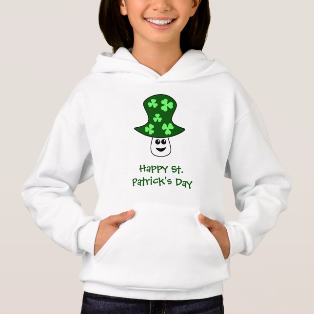 St. Patrick's Mushroom Hoodie (Child) (Front)