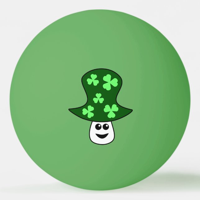 St. Patrick's Mushroom Ping Pong Ball (Front)