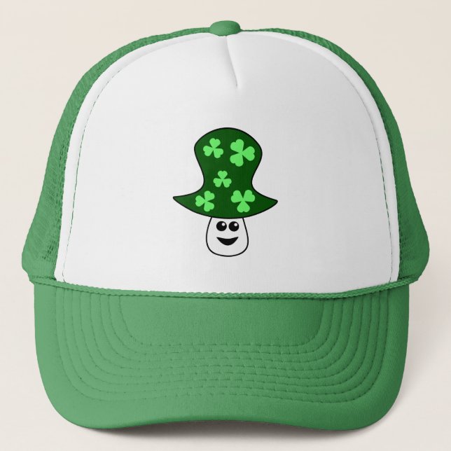 St. Patrick's Mushroom Trucker Hat (Front)