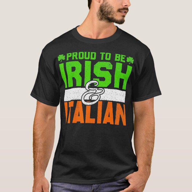 St Patricks Paddys Day Irish Italian Green Gift T-Shirt (Front)