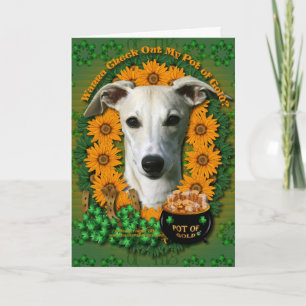 St Patricks - Pot of Gold - Whippet Card