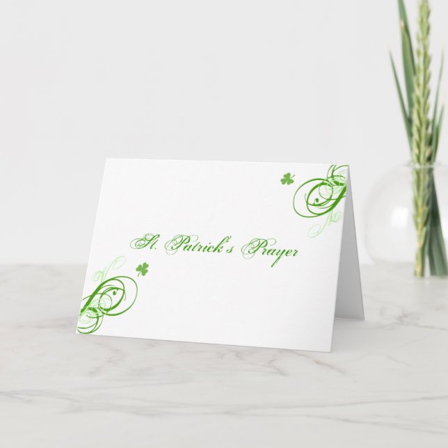 St. Patrick's Prayer Card (Front)