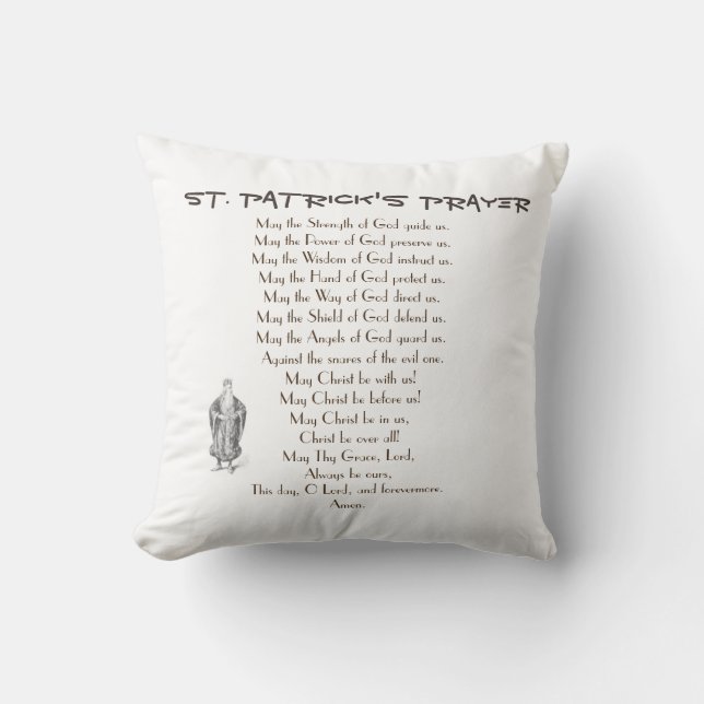 ST. PATRICK'S PRAYER CUSHION (Front)