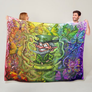 St. Patrick's Rainbow Magic Fleece Blanket