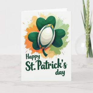 St Patricks Rugby Fun Day Card