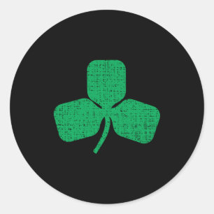 St Patricks St Patty Day Irish American Pickleball Classic Round Sticker