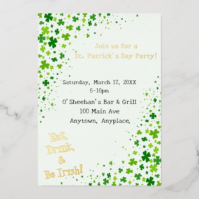 St. Patrick's St. Patty's Day Party  (Front)