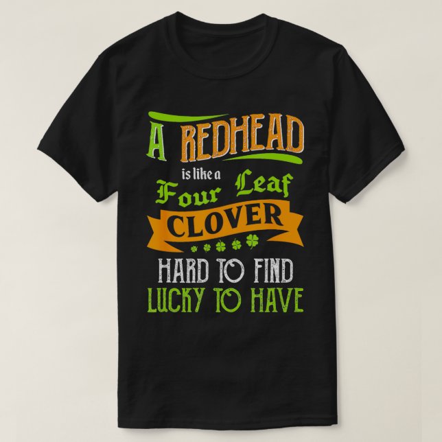 St Patricks T  Men Women Girl Irish Redhead  T-Shirt (Design Front)