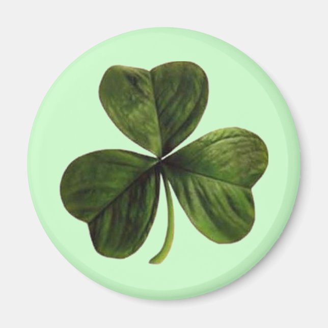 St. Patrick's Three Leaf Clover Magnet (Front)