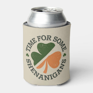 St. Patrick's Time For Some Shenanigans Clover Can Cooler