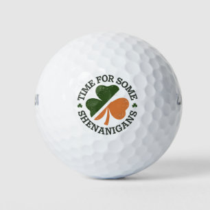 St. Patrick's Time For Some Shenanigans Clover Golf Balls