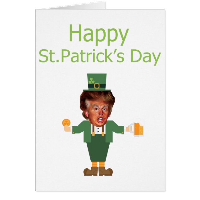st patricks trump leprechaun (Front)