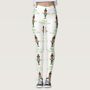 st patricks trump leprechaun leggings
