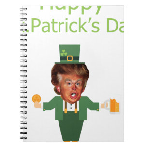 st patricks trump leprechaun notebook