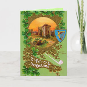 St. Patricks Vintage greeting card