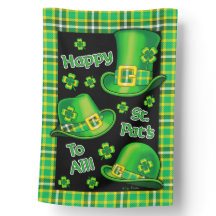 St. Pat's Hats Reversible House Flag