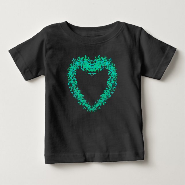 St. Patties day, abstract clover Irish hearts Baby T-Shirt (Front)