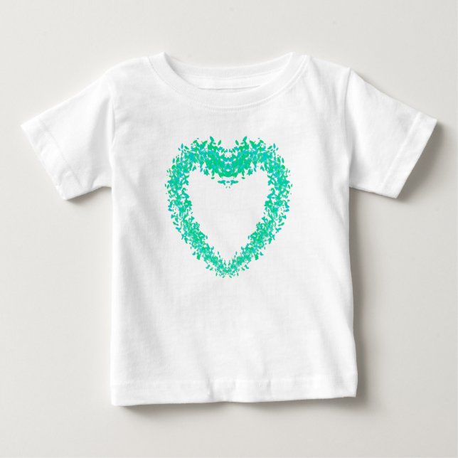 St. Patties day, abstract clover Irish hearts Baby T-Shirt (Front)