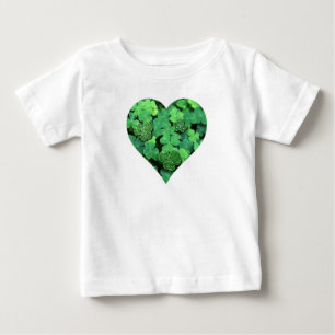 St. Patties day, green shamrock, Irish hearts Baby T-Shirt