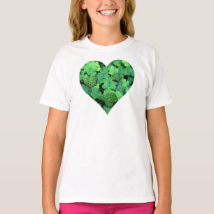 St. Patties day, green shamrock, Irish hearts T-Shirt
