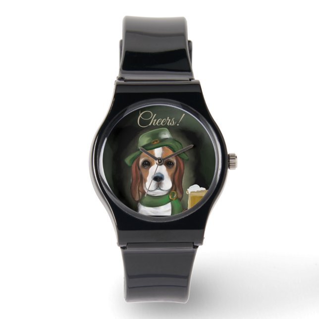 St. Patty Beagle Dog Watch (Front)