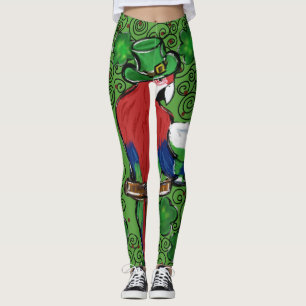 St. Patty Parrot Leggings