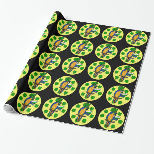 ST. PATTY PARROT WRAPPING PAPER