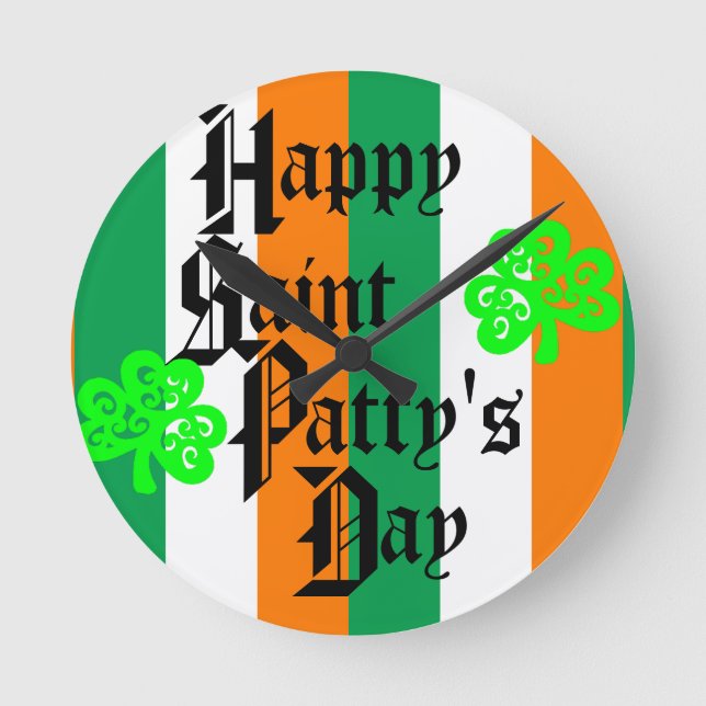 ST. PATTY’S DAY ROUND CLOCK (Front)