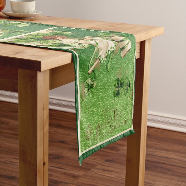 St. Patty's Day Girl Table Runner (In Situ)