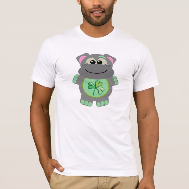 St. Pattys Day Goofkins hippo T-Shirt (Front)