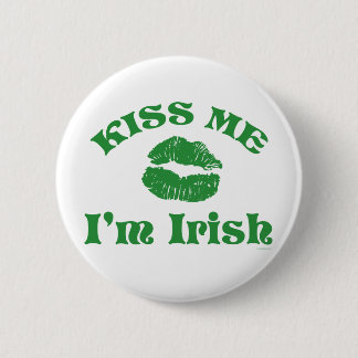 St. Patty's Day Kiss Me I'm Irish 6 Cm Round Badge